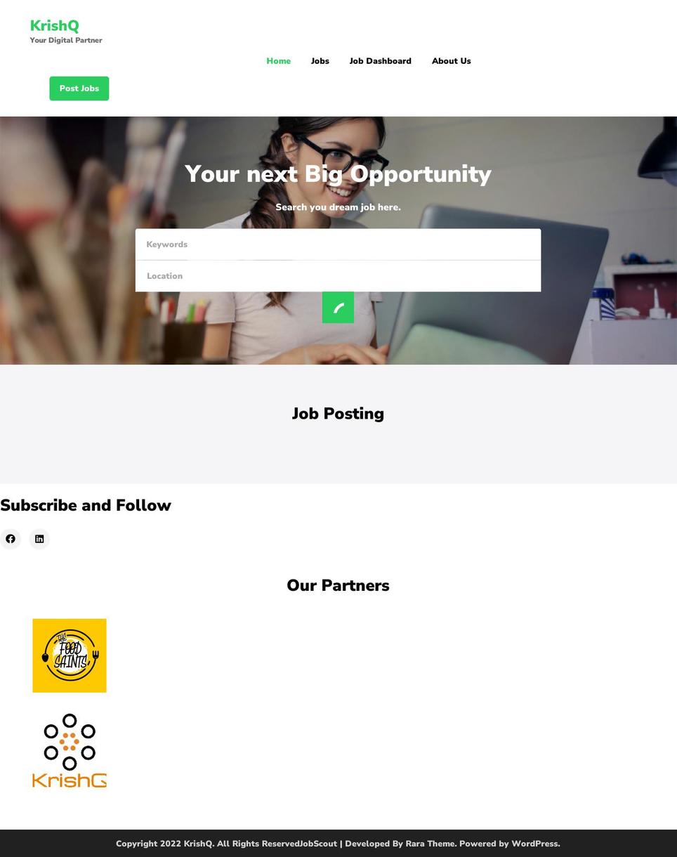 krishq.com — Shopify storefront screenshot