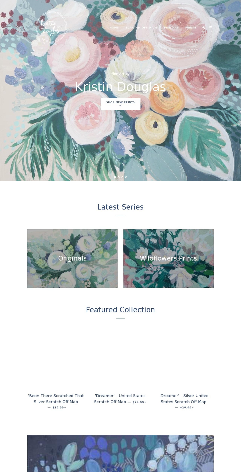 kristendouglasart.com — Shopify storefront screenshot