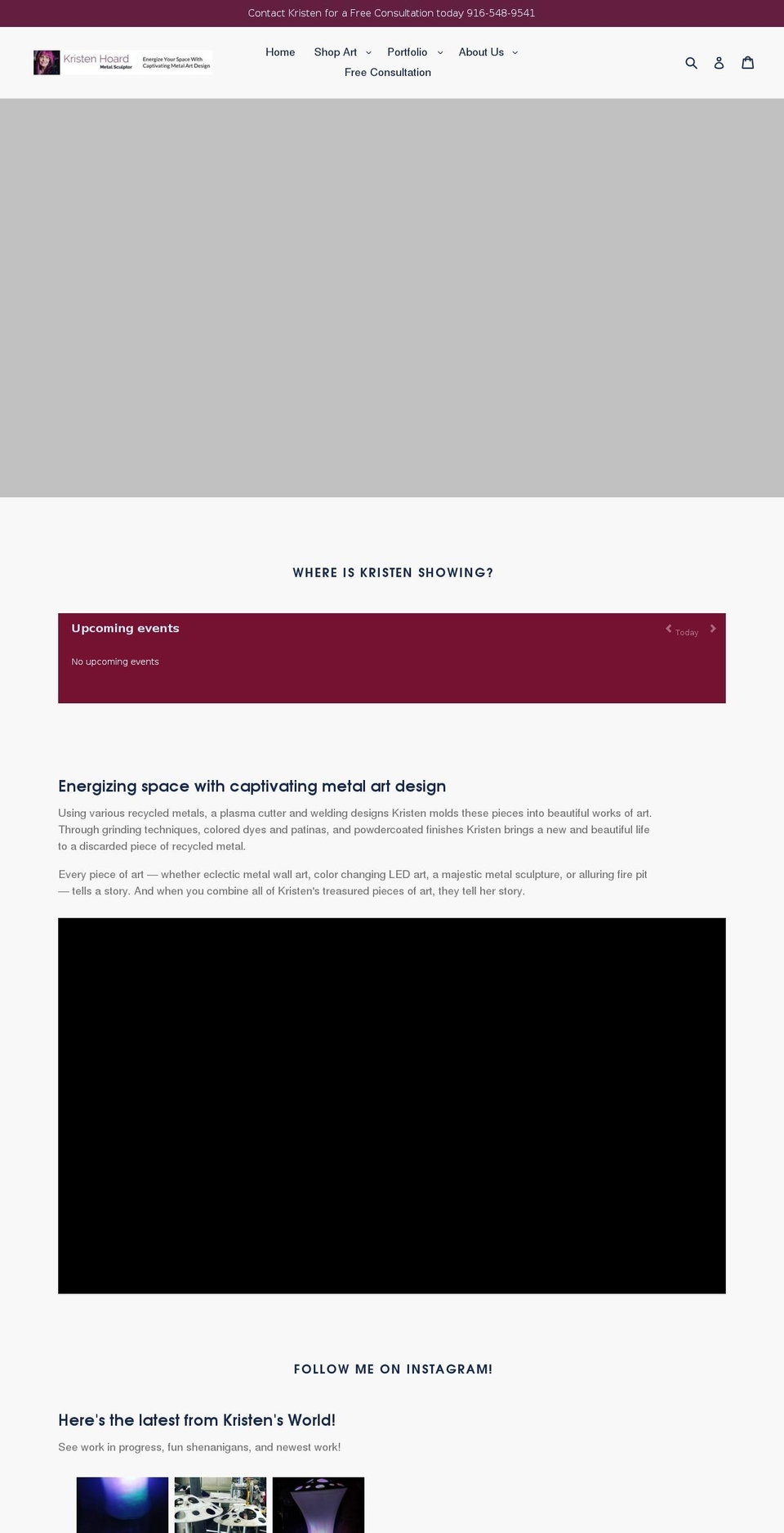kristenhoard.com — Shopify storefront screenshot