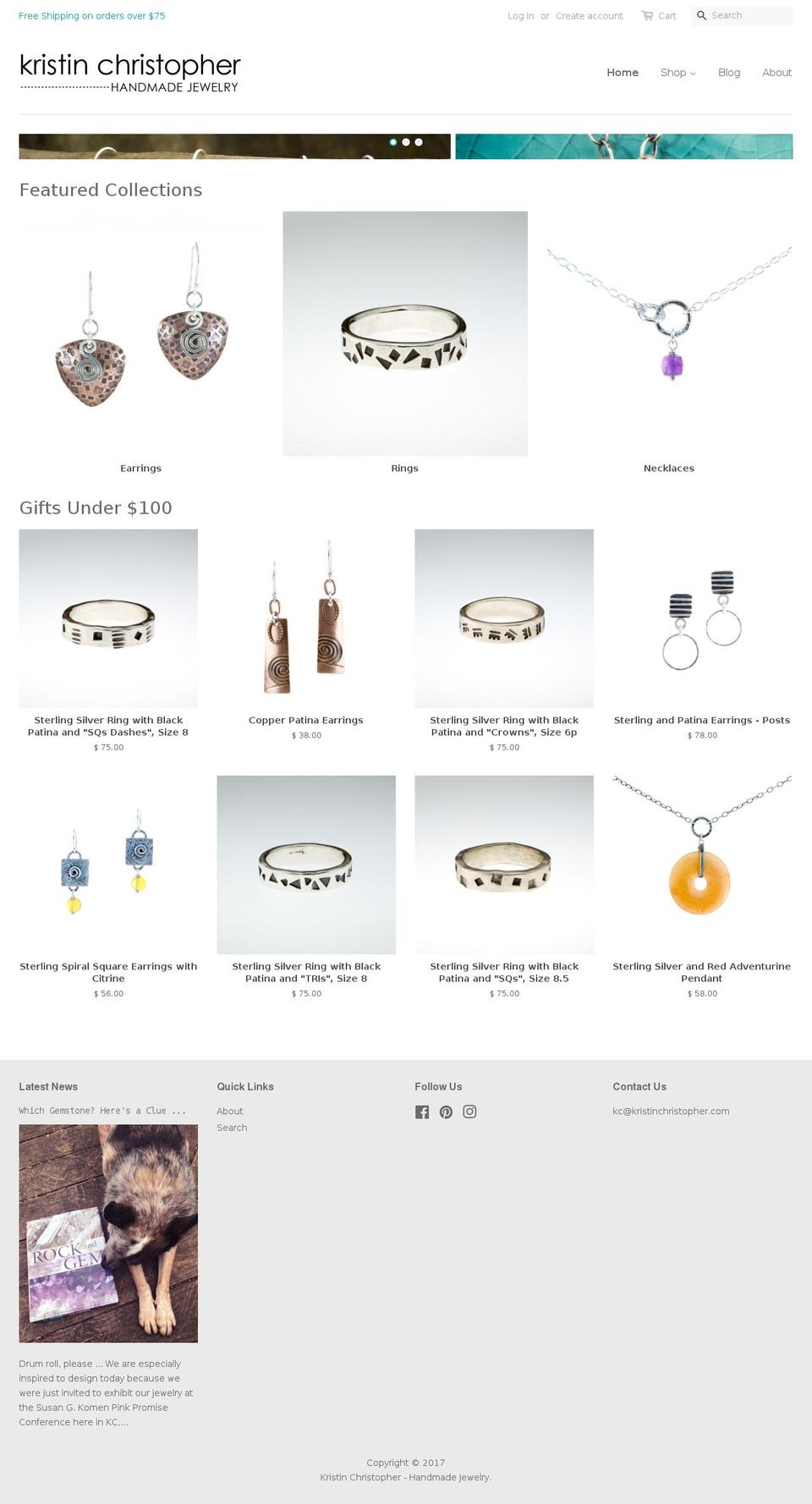kristinchristopher.com shopify website screenshot