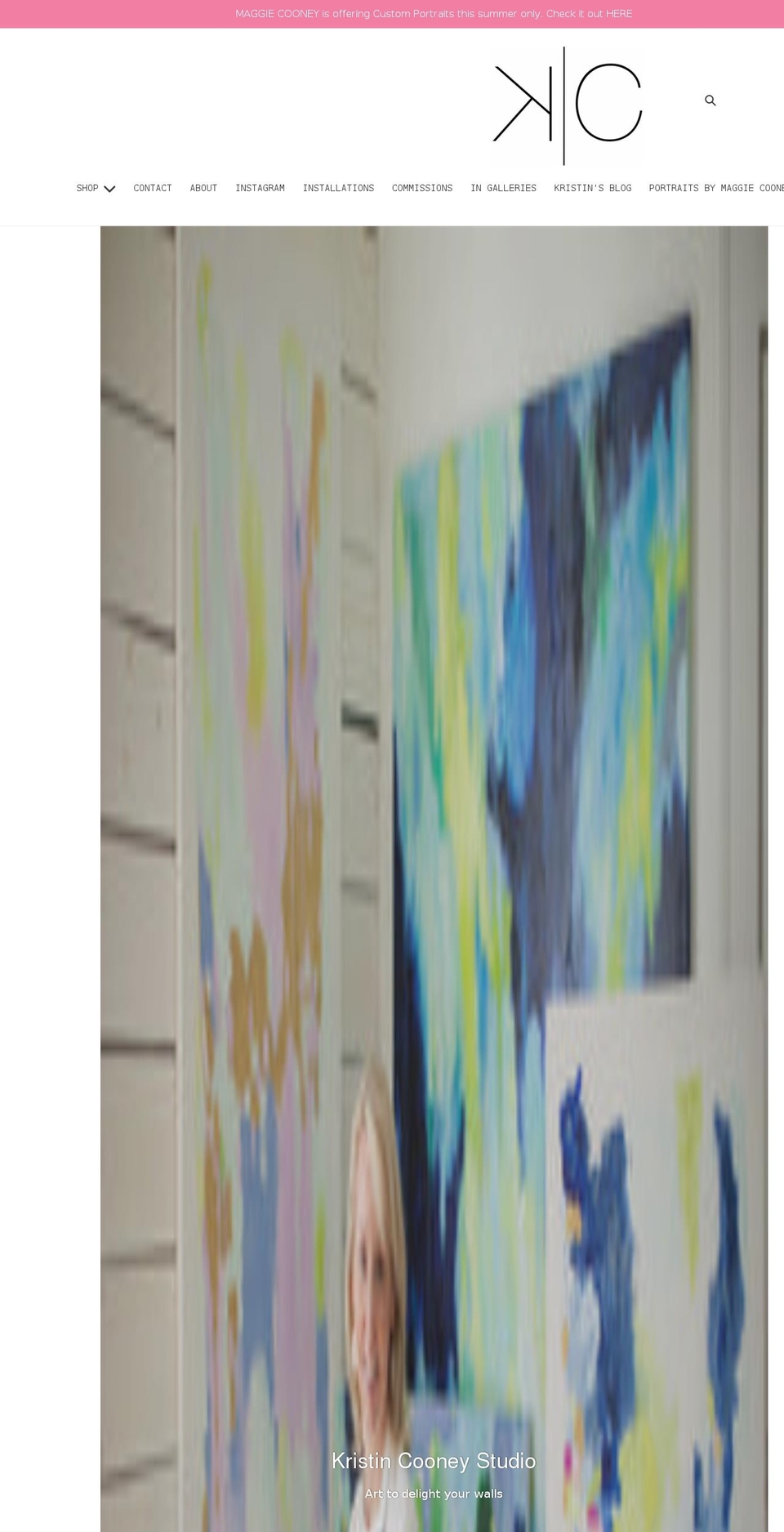 kristincooneystudio.com shopify website screenshot