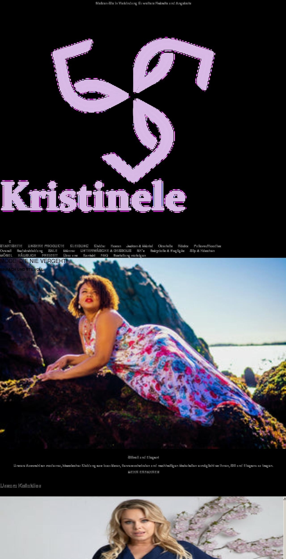 kristinele.de shopify website screenshot