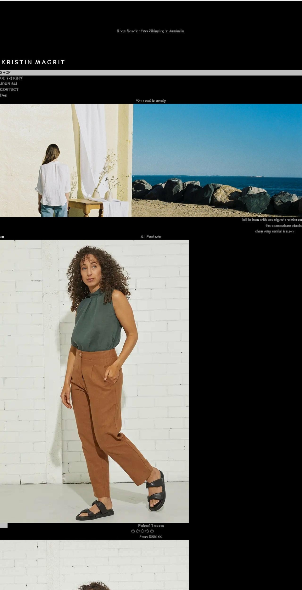 kristinmagrit.com shopify website screenshot