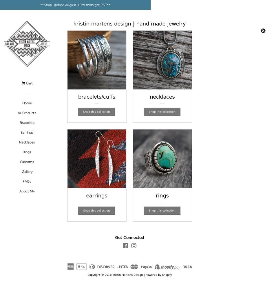 kristinmartensdesign.com — Shopify storefront screenshot
