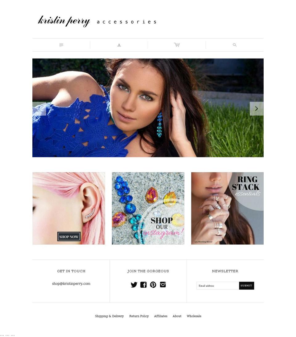 kristinperry.com shopify website screenshot