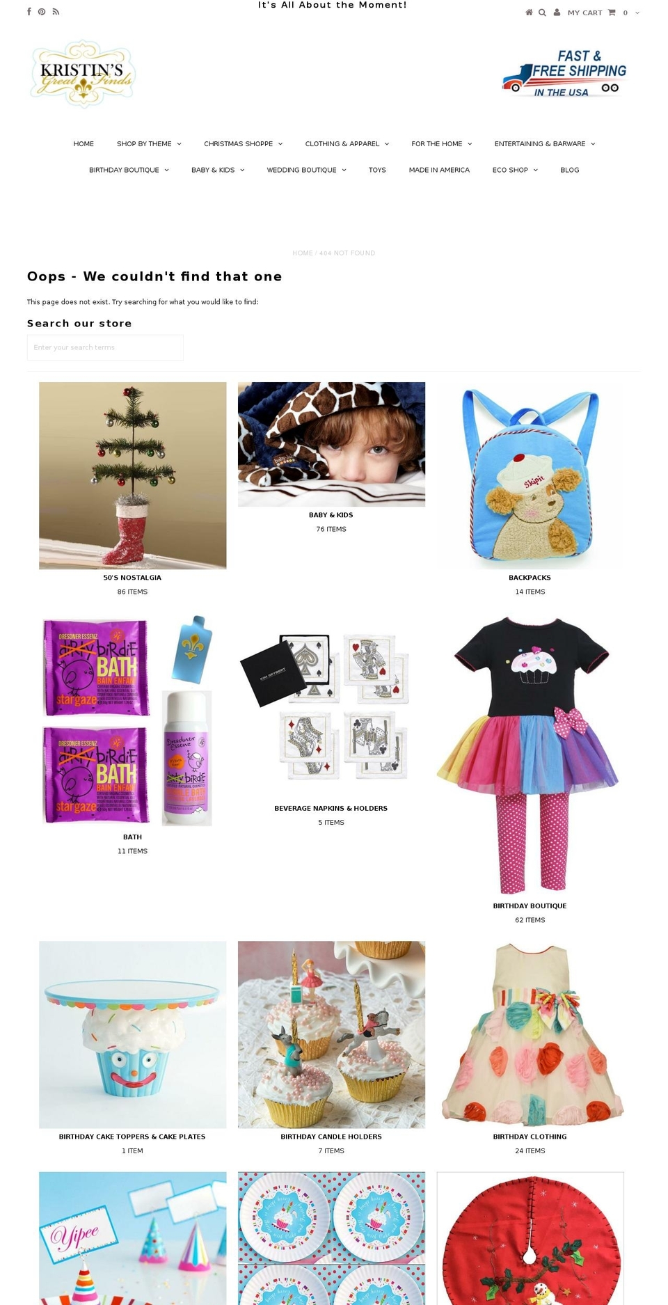 kristinsinnercircle.com shopify website screenshot