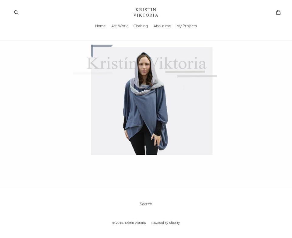 kristinviktoria.com — Shopify storefront screenshot