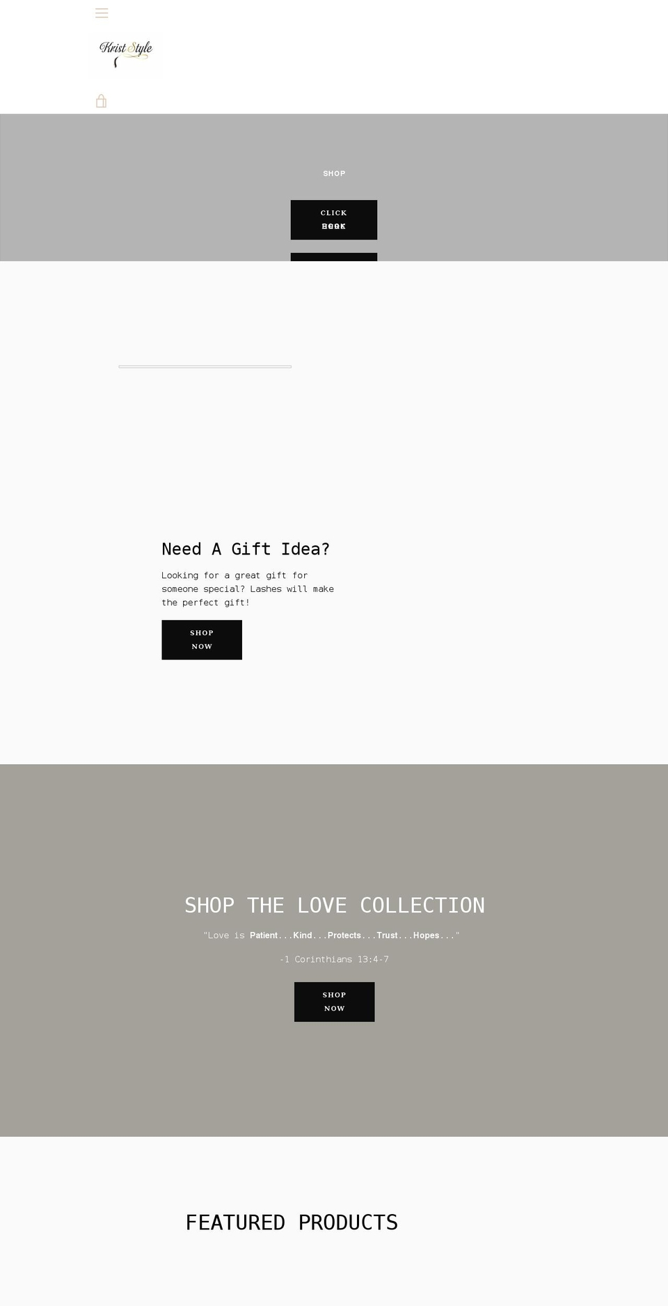 kriststyle.net shopify website screenshot