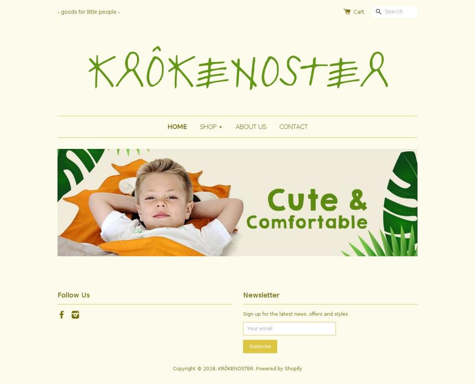 krokenoster.com — Shopify storefront screenshot