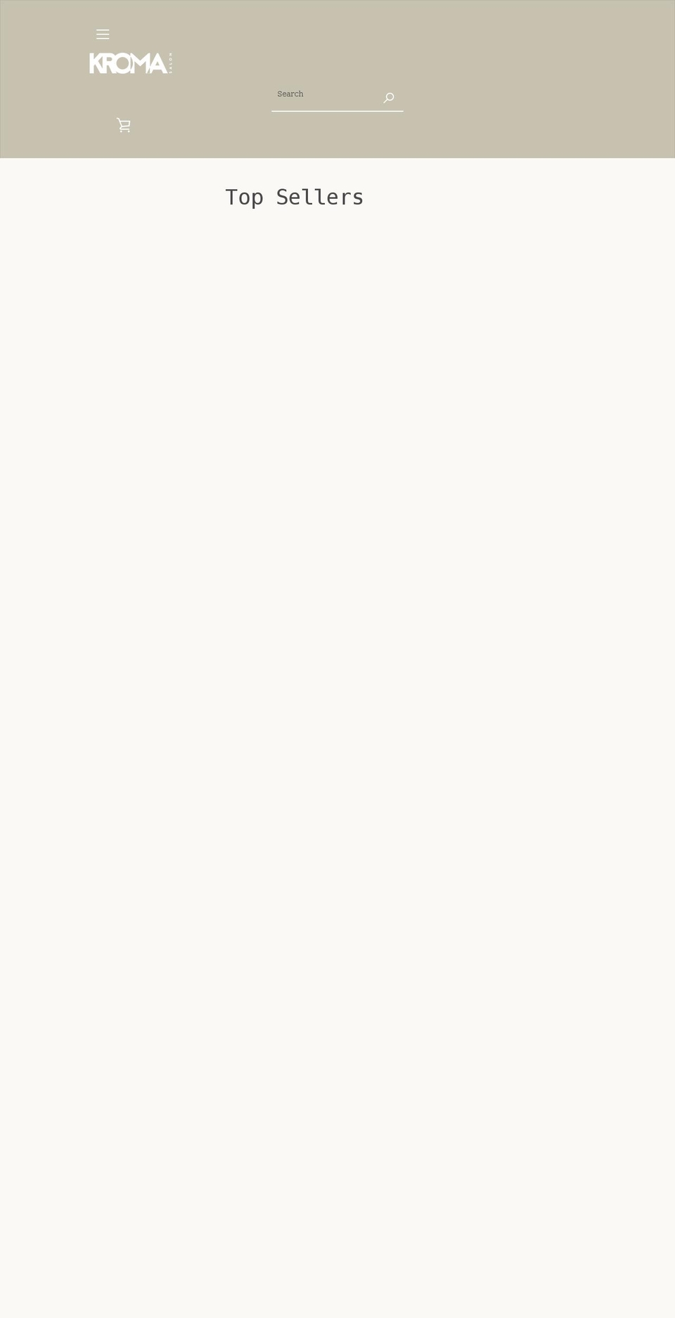 kromasalon.com shopify website screenshot