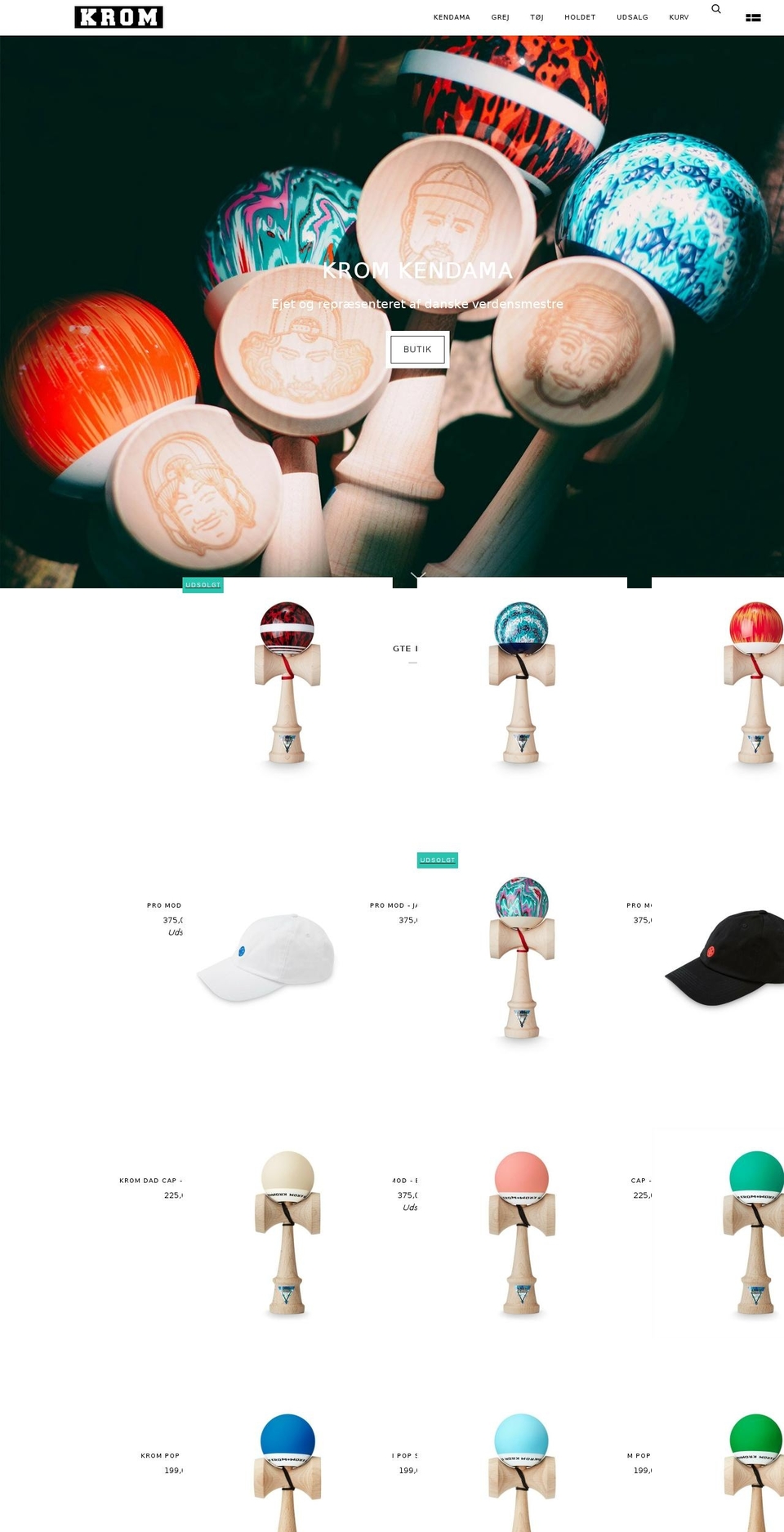 kromkendama.dk shopify website screenshot