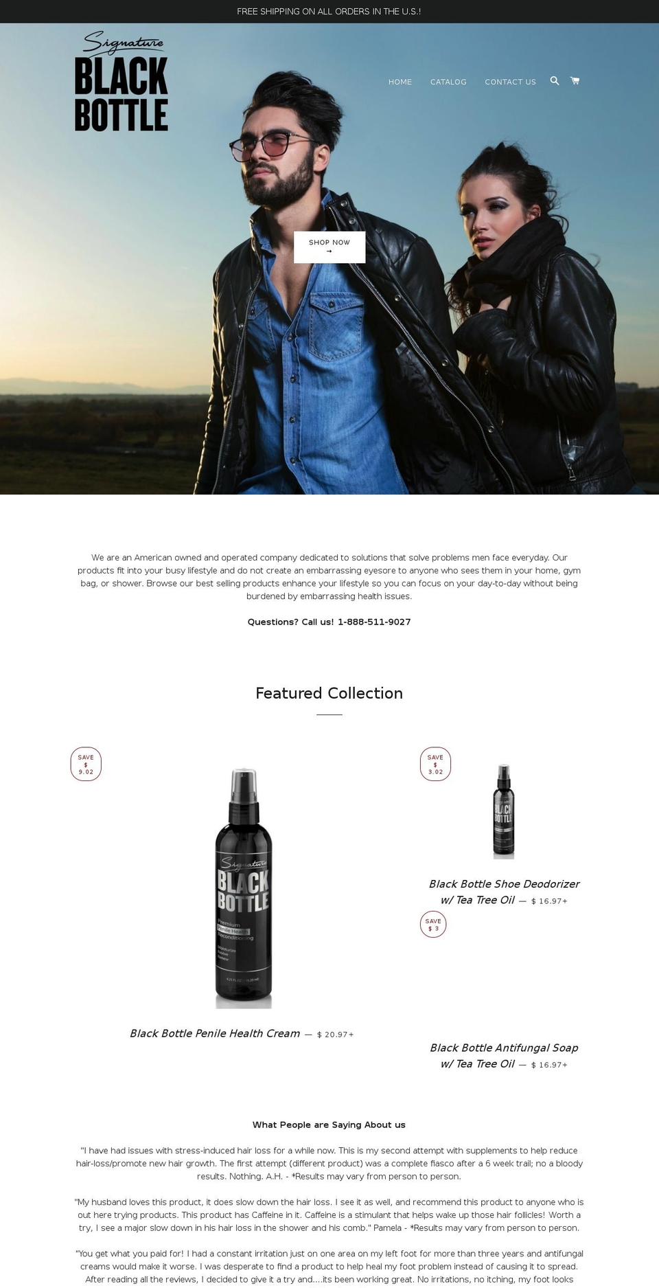 kroningsignatureblackbottle.com — Shopify storefront screenshot