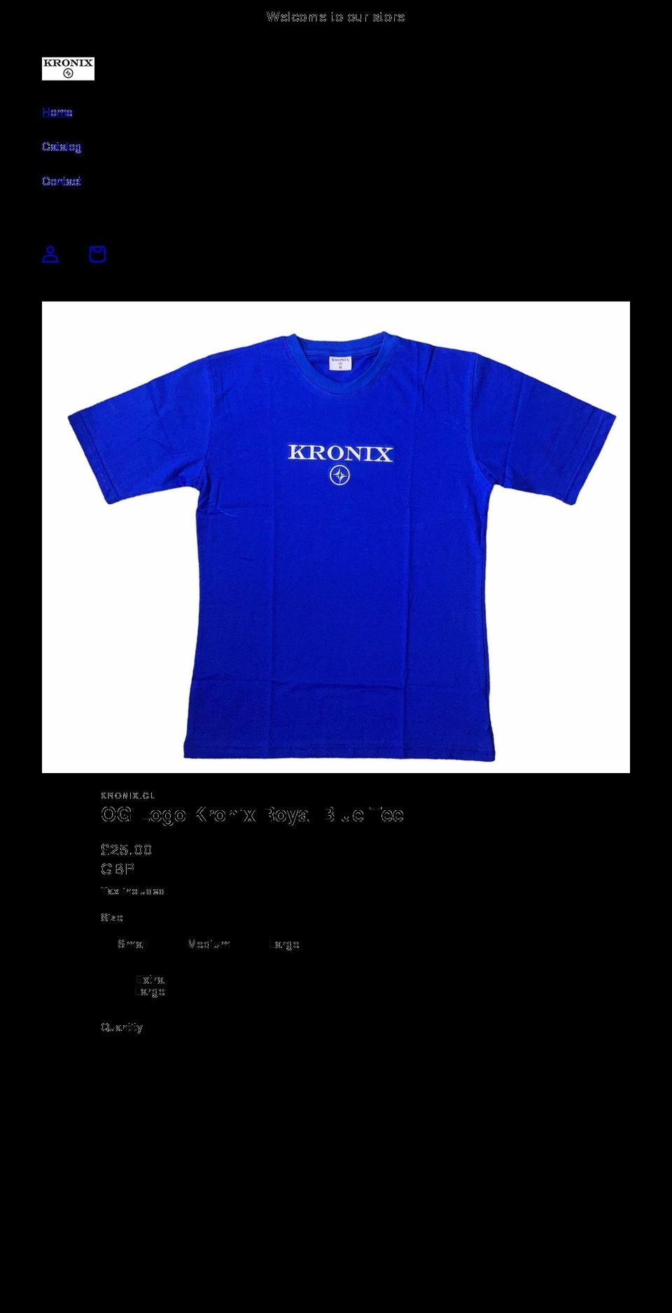 kronix.shop shopify website screenshot