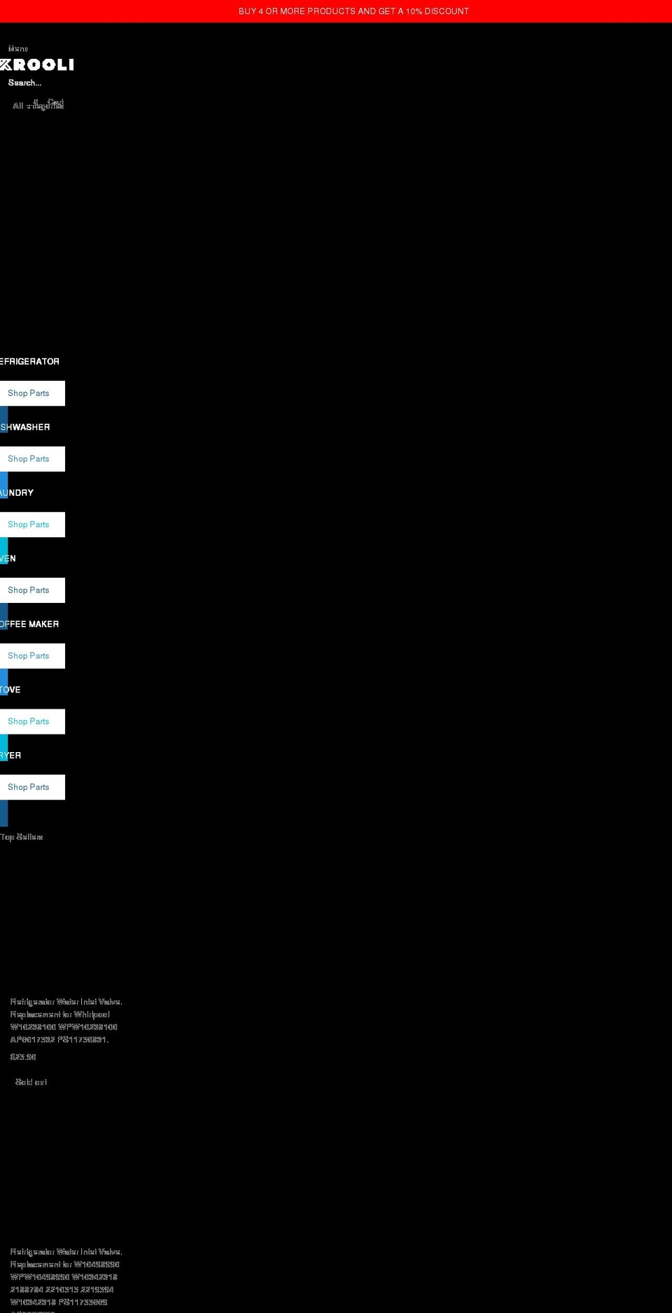 krooli.com shopify website screenshot