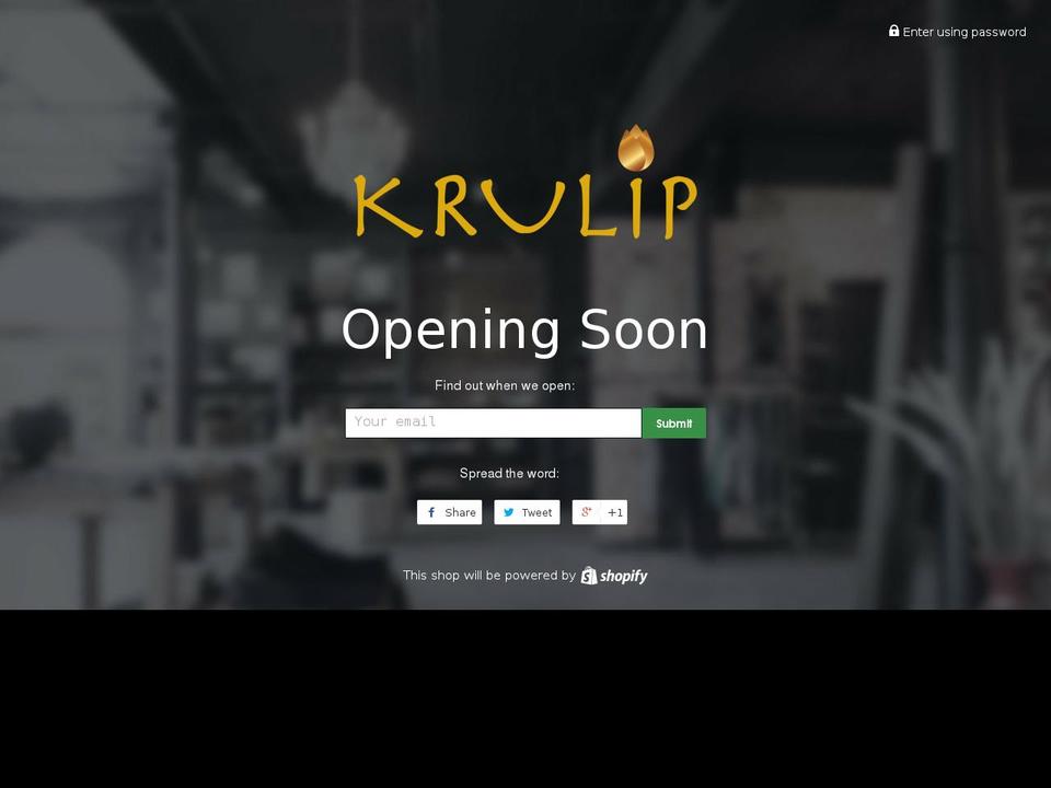 kru-lip.com — Shopify storefront screenshot
