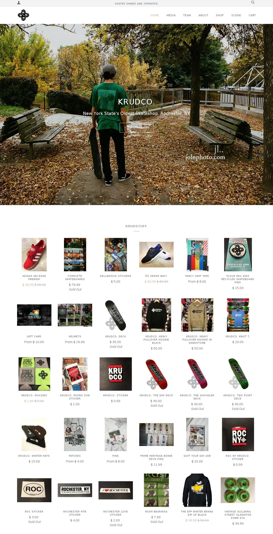 krudco.com shopify website screenshot