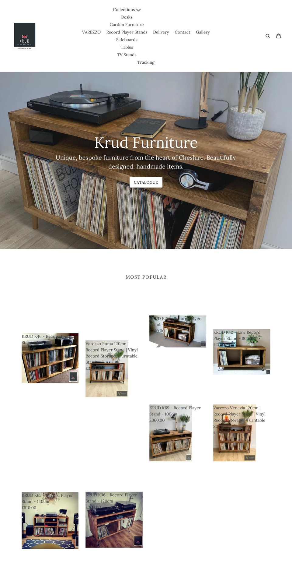 krudfurniture.co.uk shopify website screenshot
