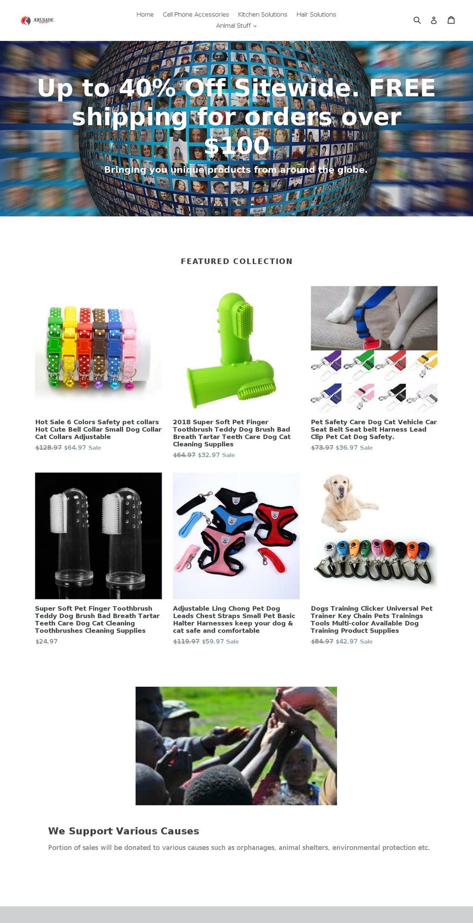 krusademarketing.com — Shopify storefront screenshot