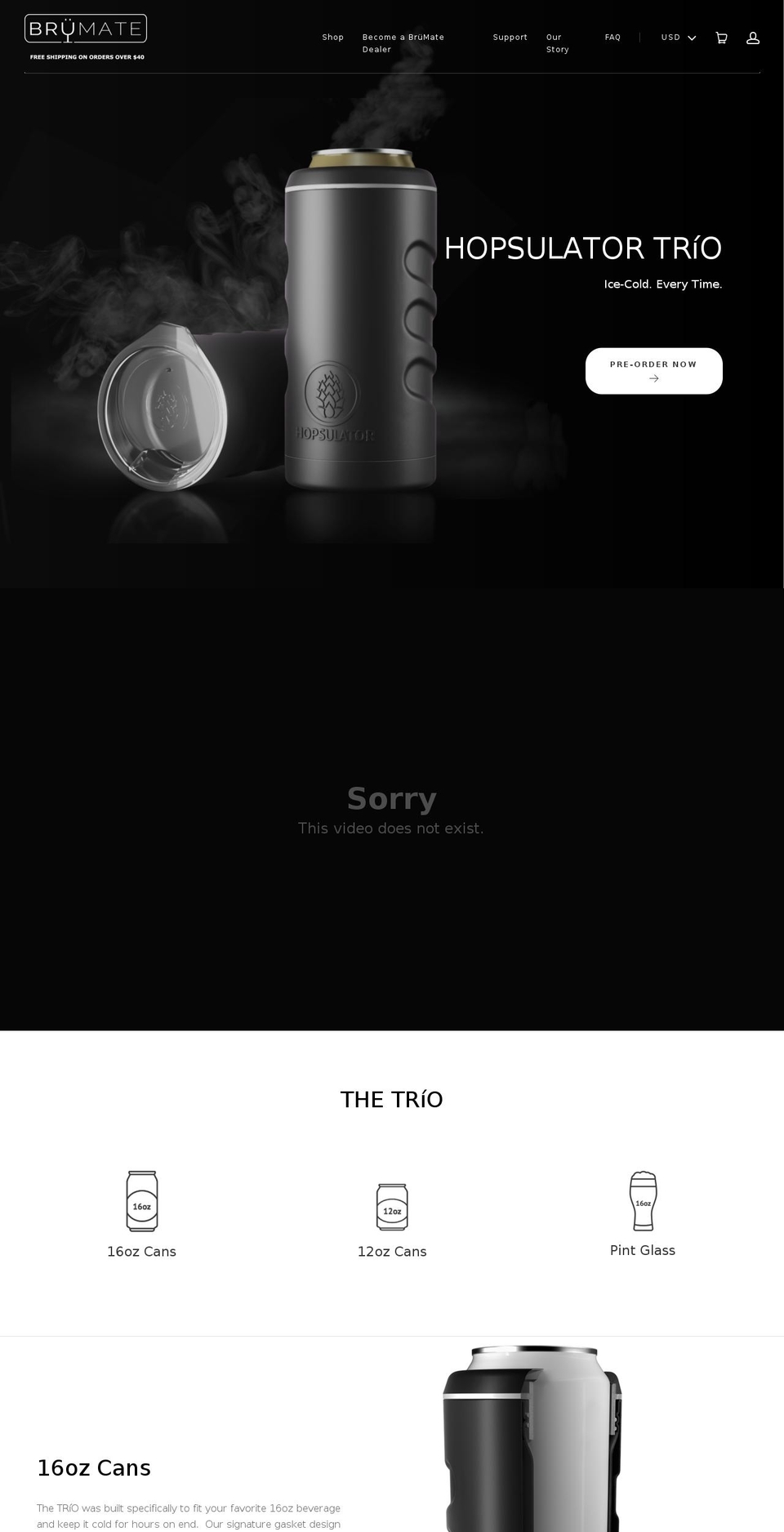 kryogear.com shopify website screenshot