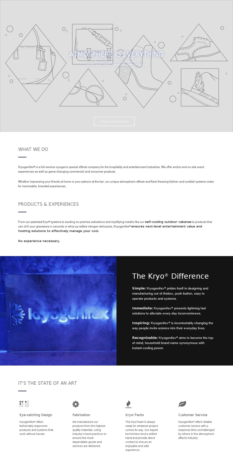 kryokitchen.com — Shopify storefront screenshot