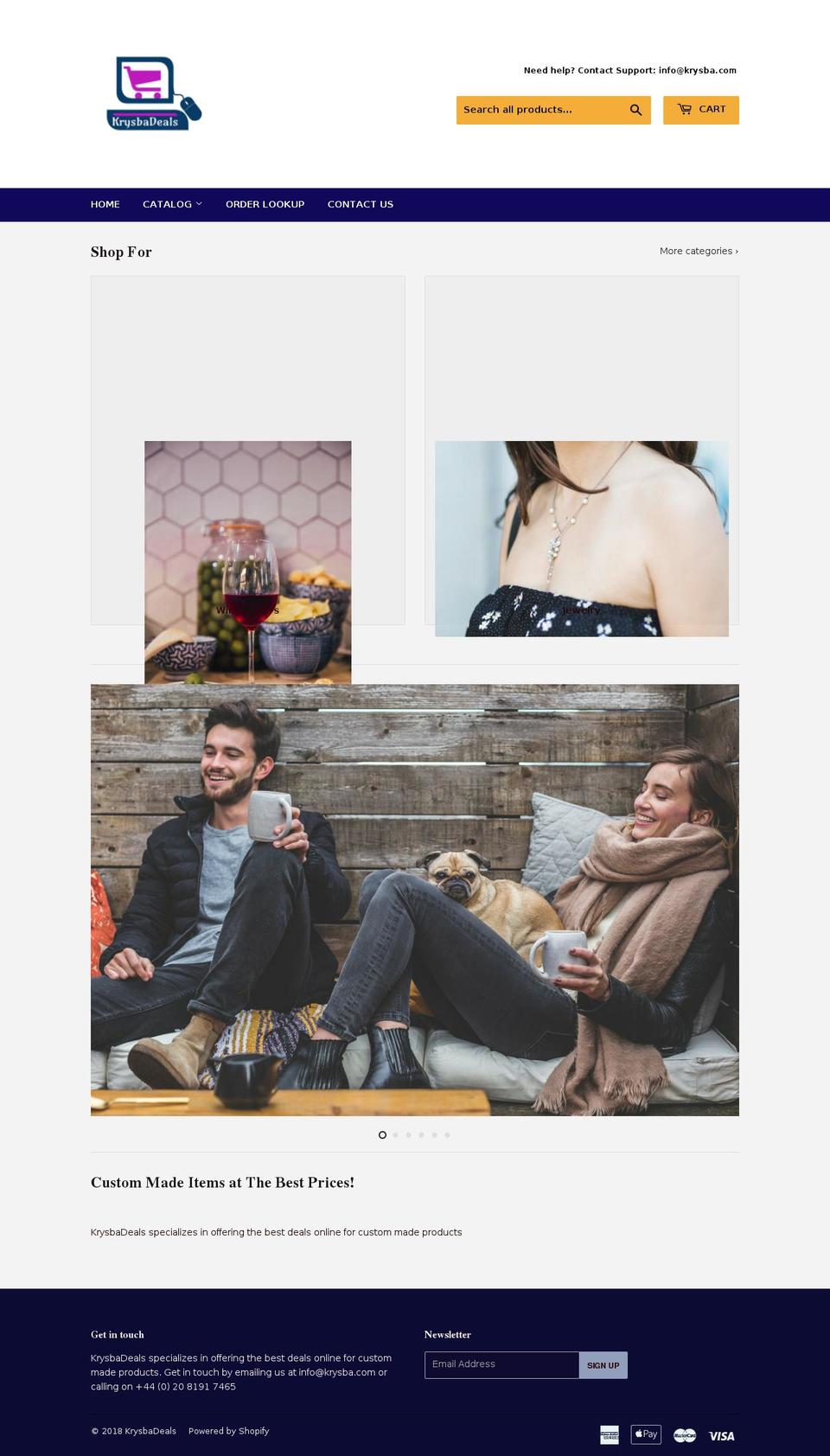 krysba.com — Shopify storefront screenshot