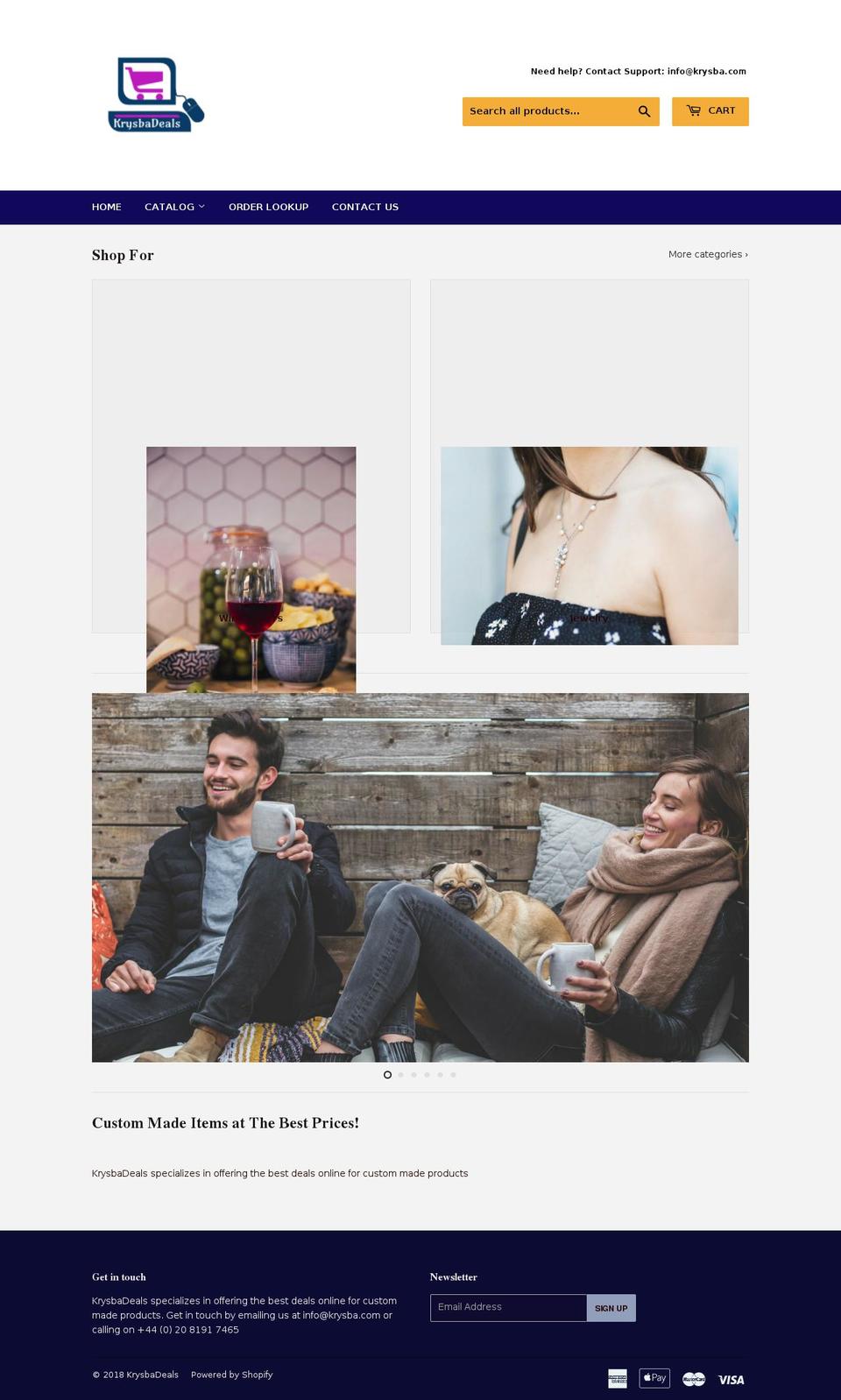 krysbadeals.com — Shopify storefront screenshot