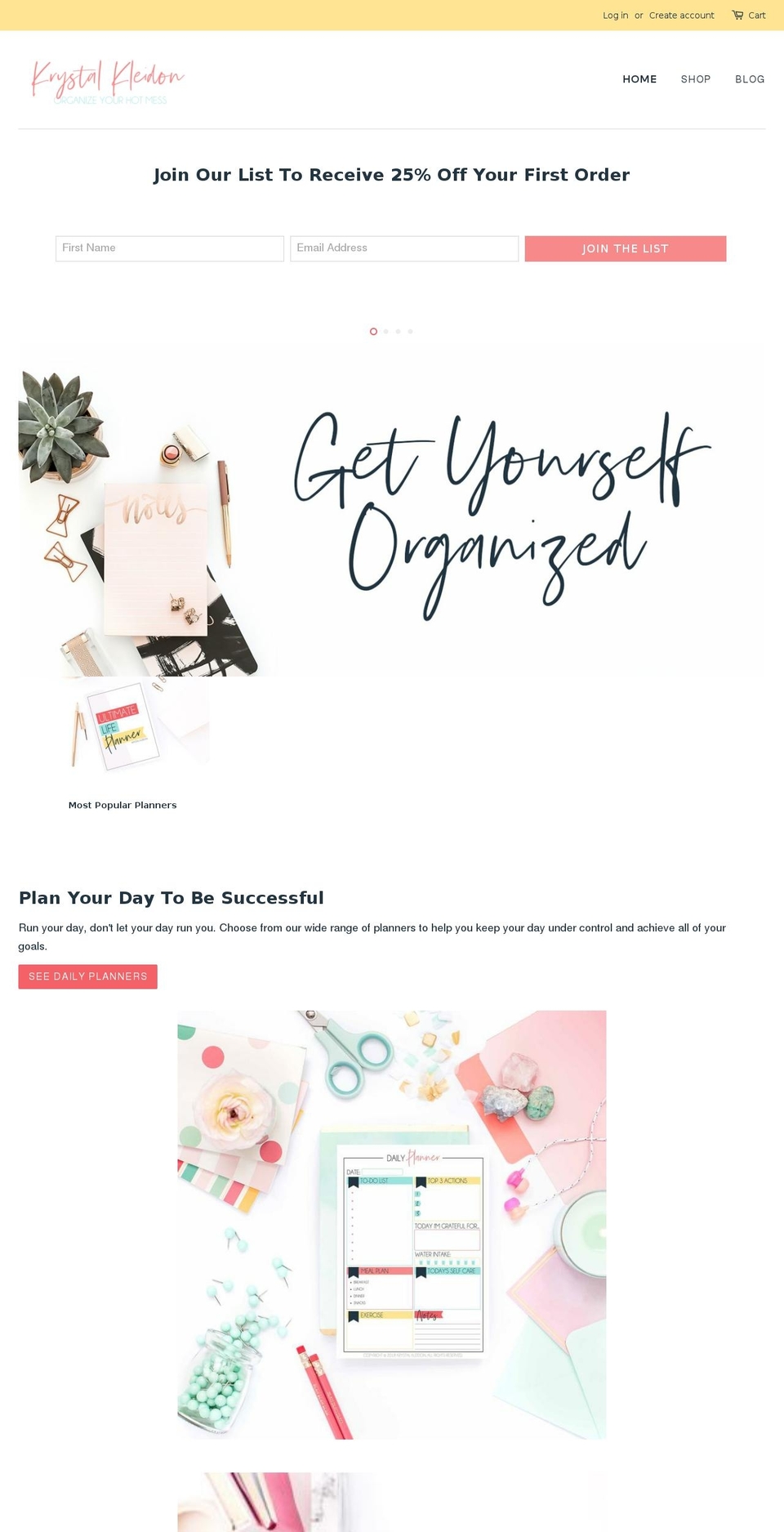 krystalkleidon.com — Shopify storefront screenshot