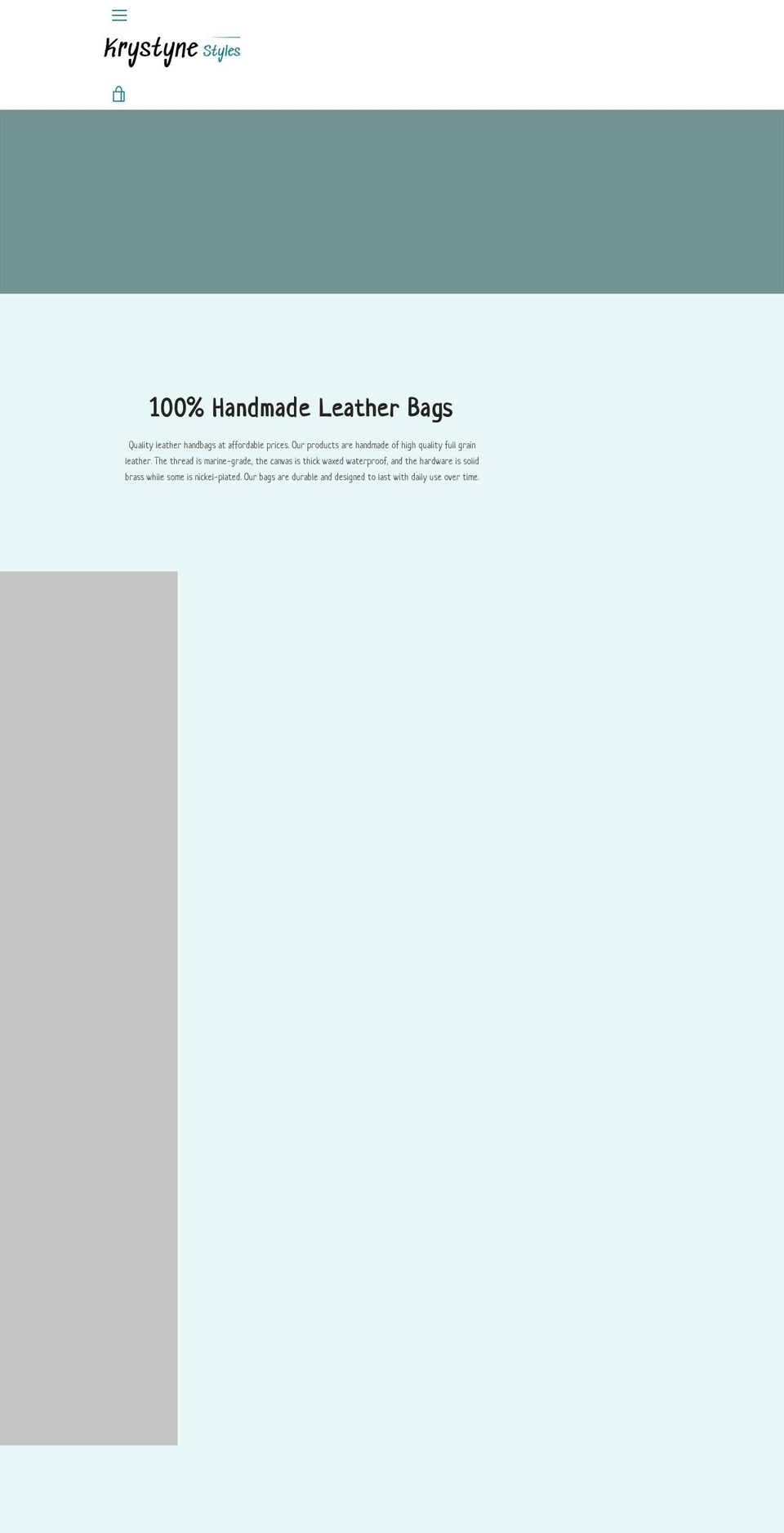 krystynestyles.com shopify website screenshot