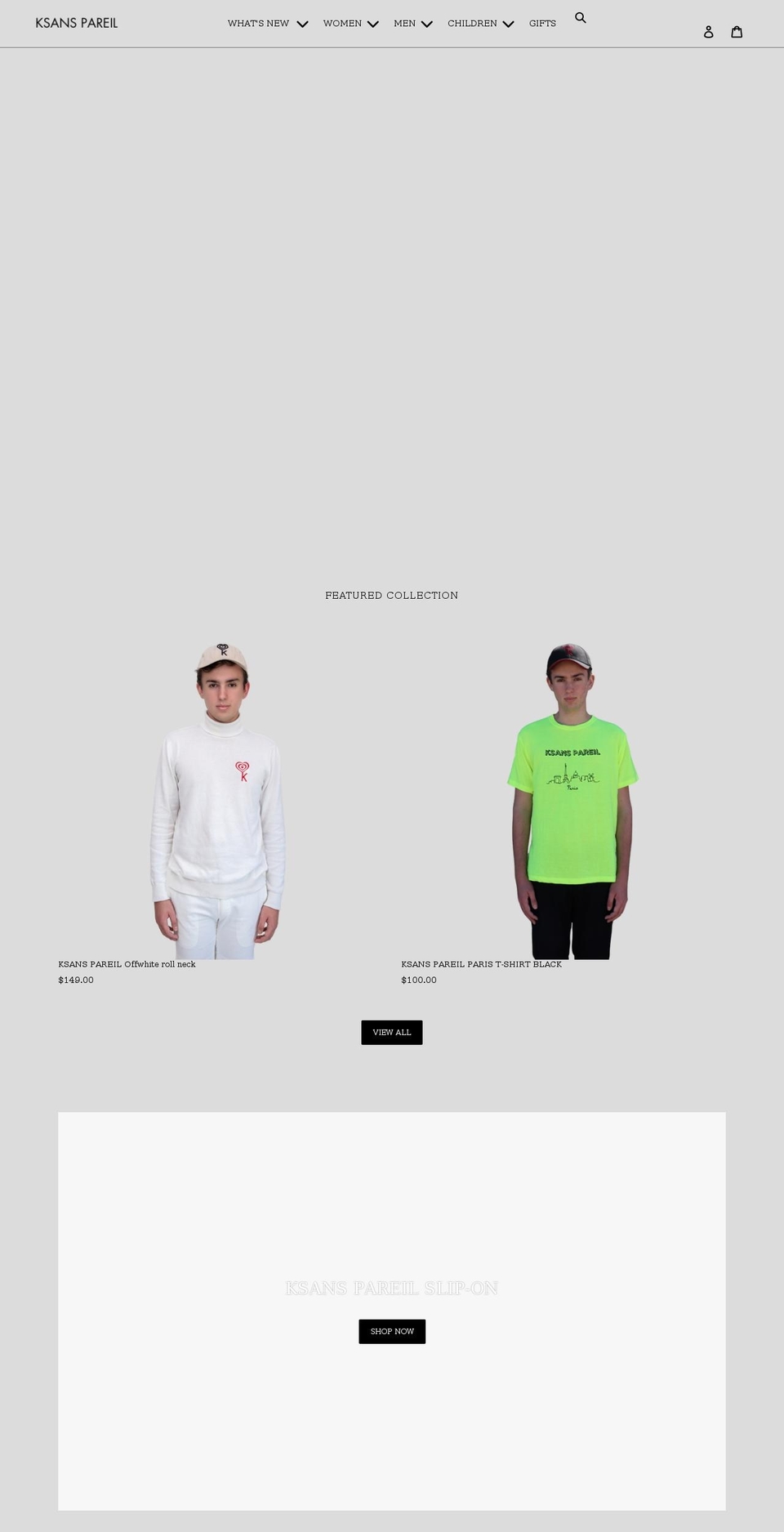 ksanspareil.com shopify website screenshot