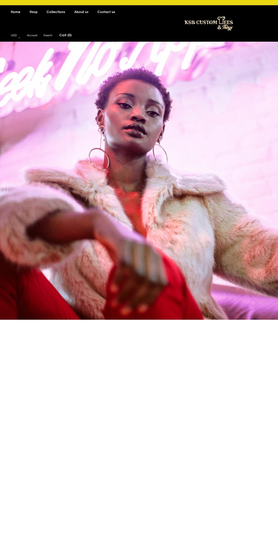 ksbcustomteesandthings.com shopify website screenshot