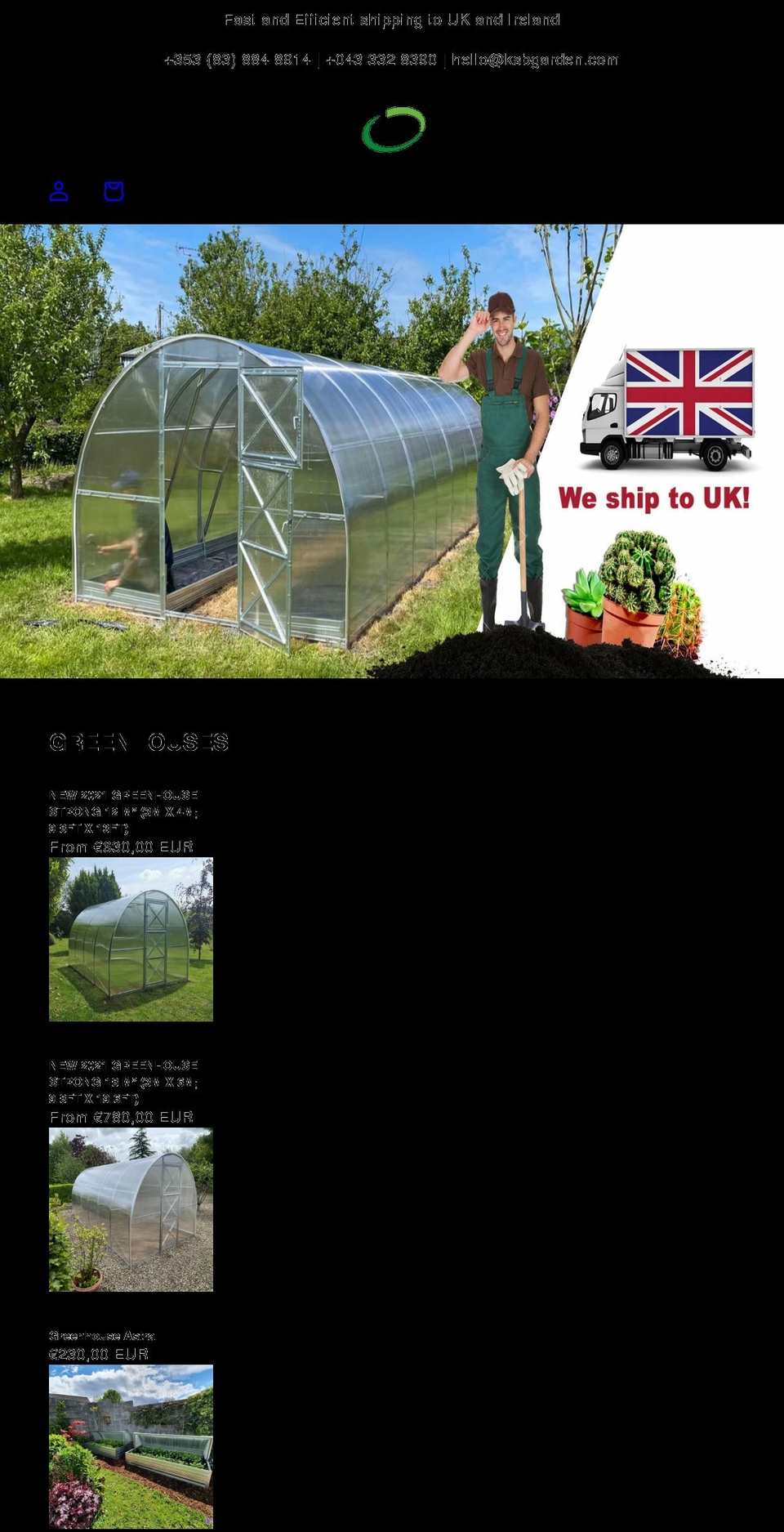 ksbgarden.com shopify website screenshot