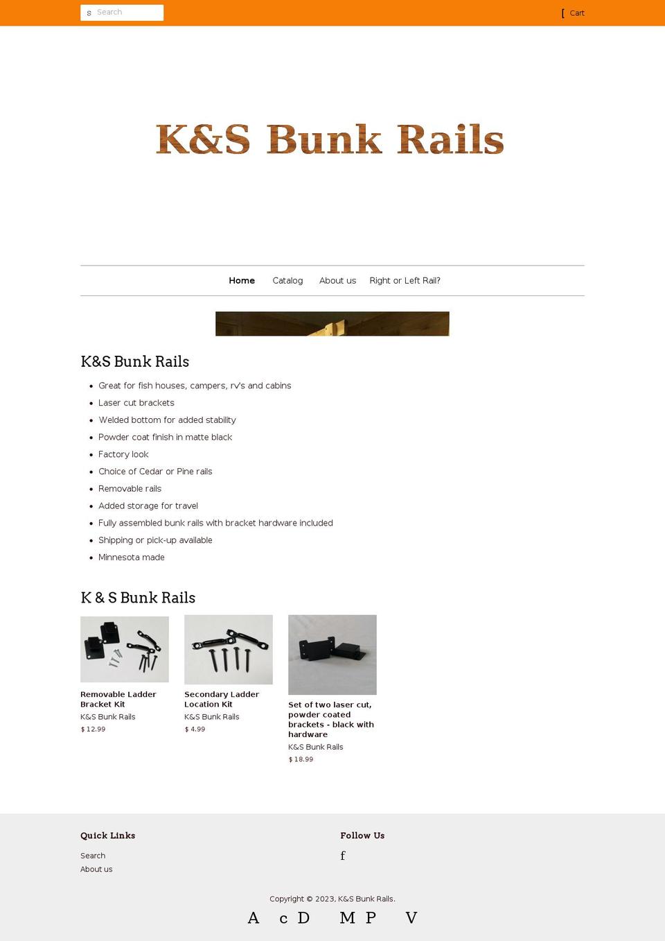 ksbunkrails.com — Shopify storefront screenshot