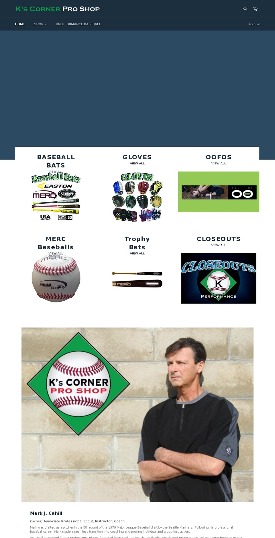 kscornerproshop.com — Shopify storefront screenshot