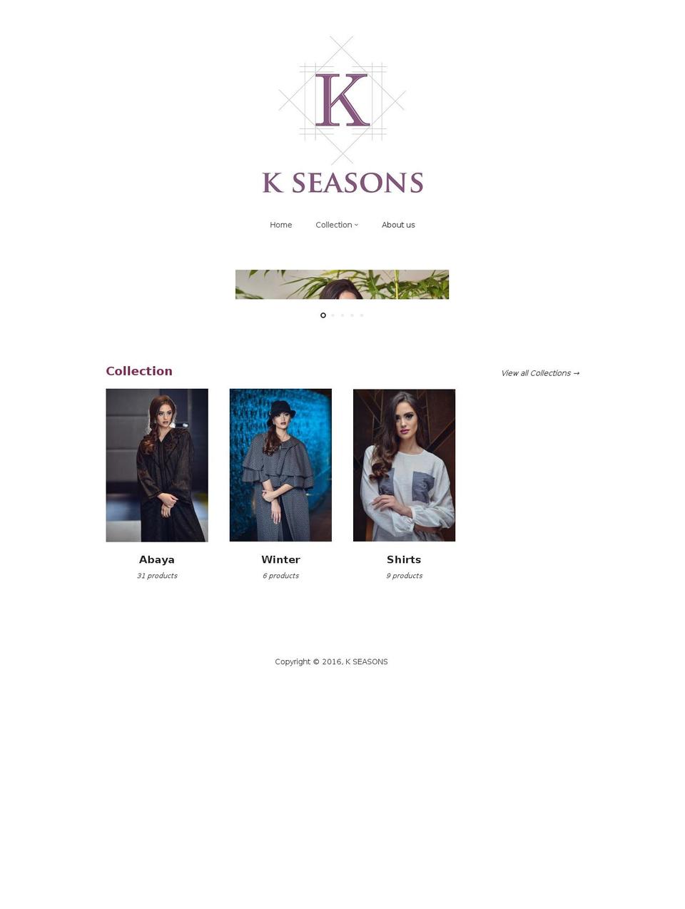kseasons.com — Shopify storefront screenshot