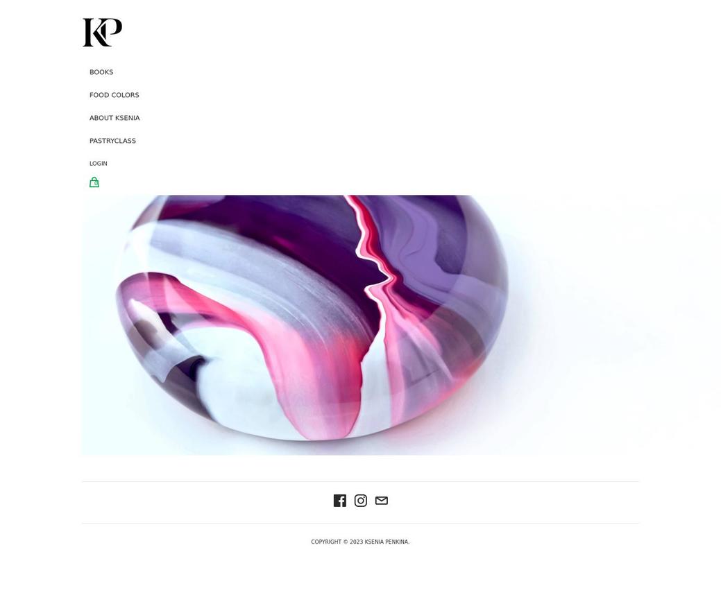 kseniapenkina.com shopify website screenshot
