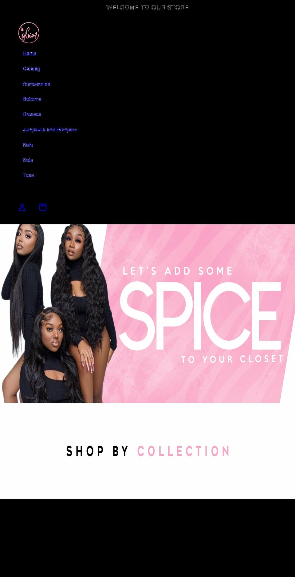 ksglamboutique.com shopify website screenshot