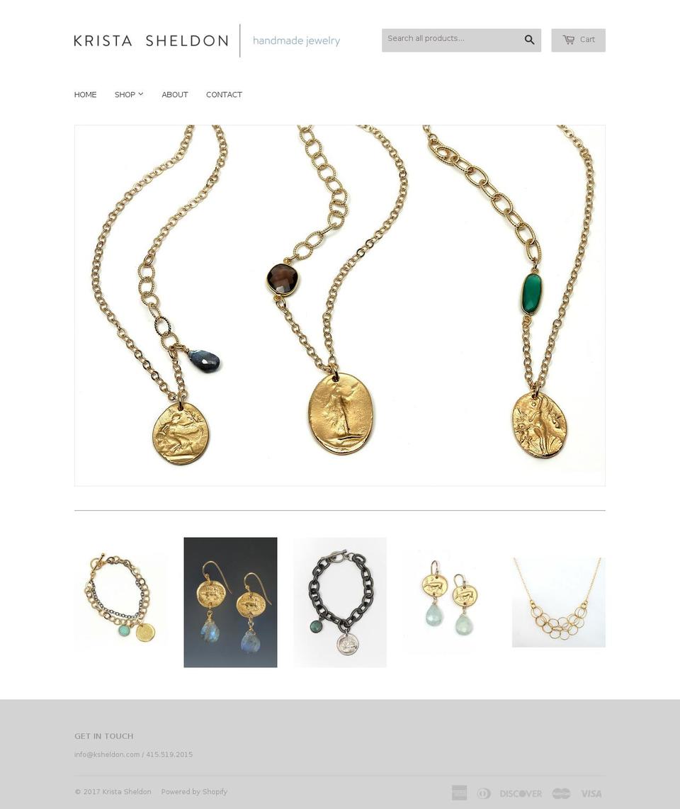 ksheldon.com shopify website screenshot