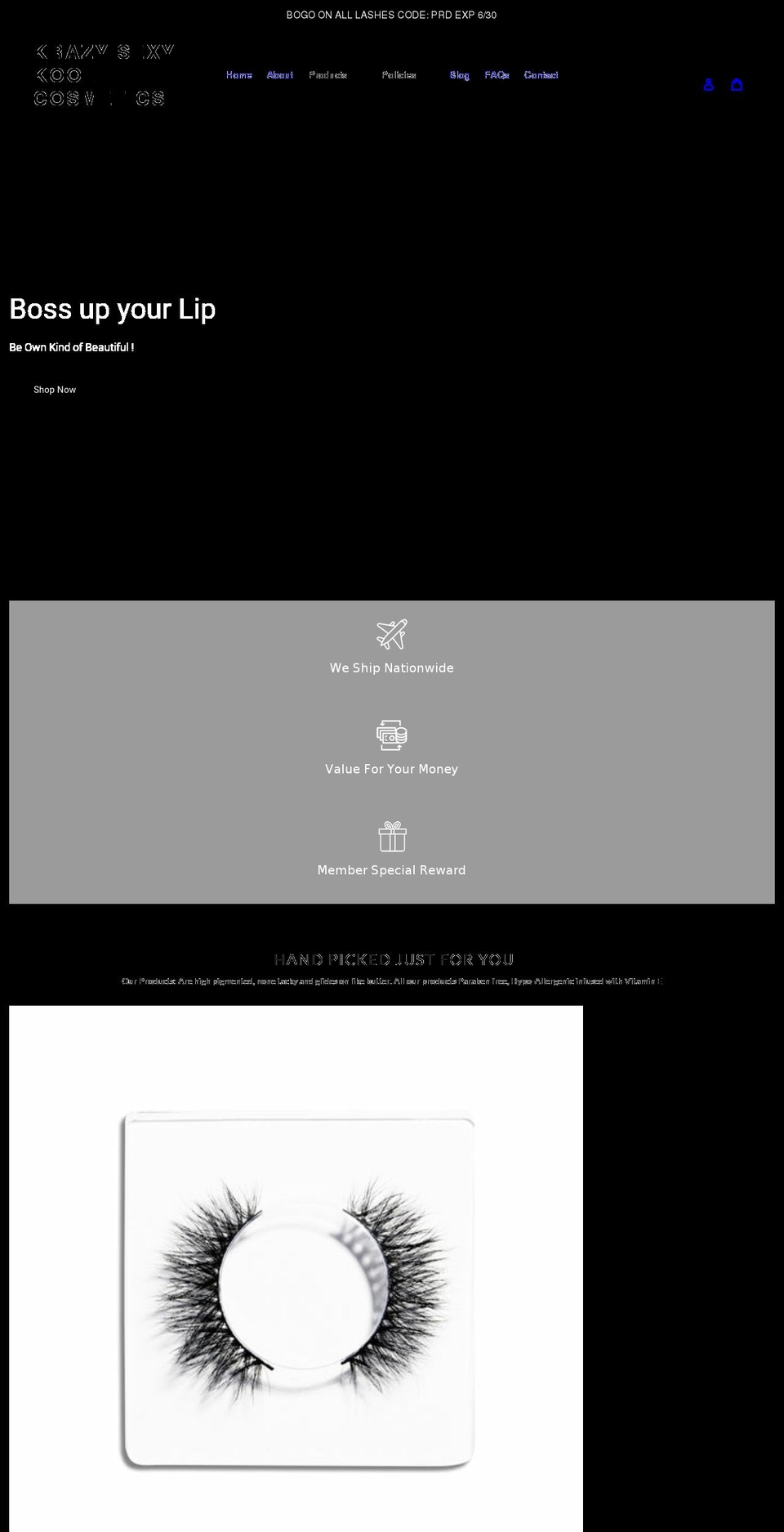 kskcosmetics.com shopify website screenshot