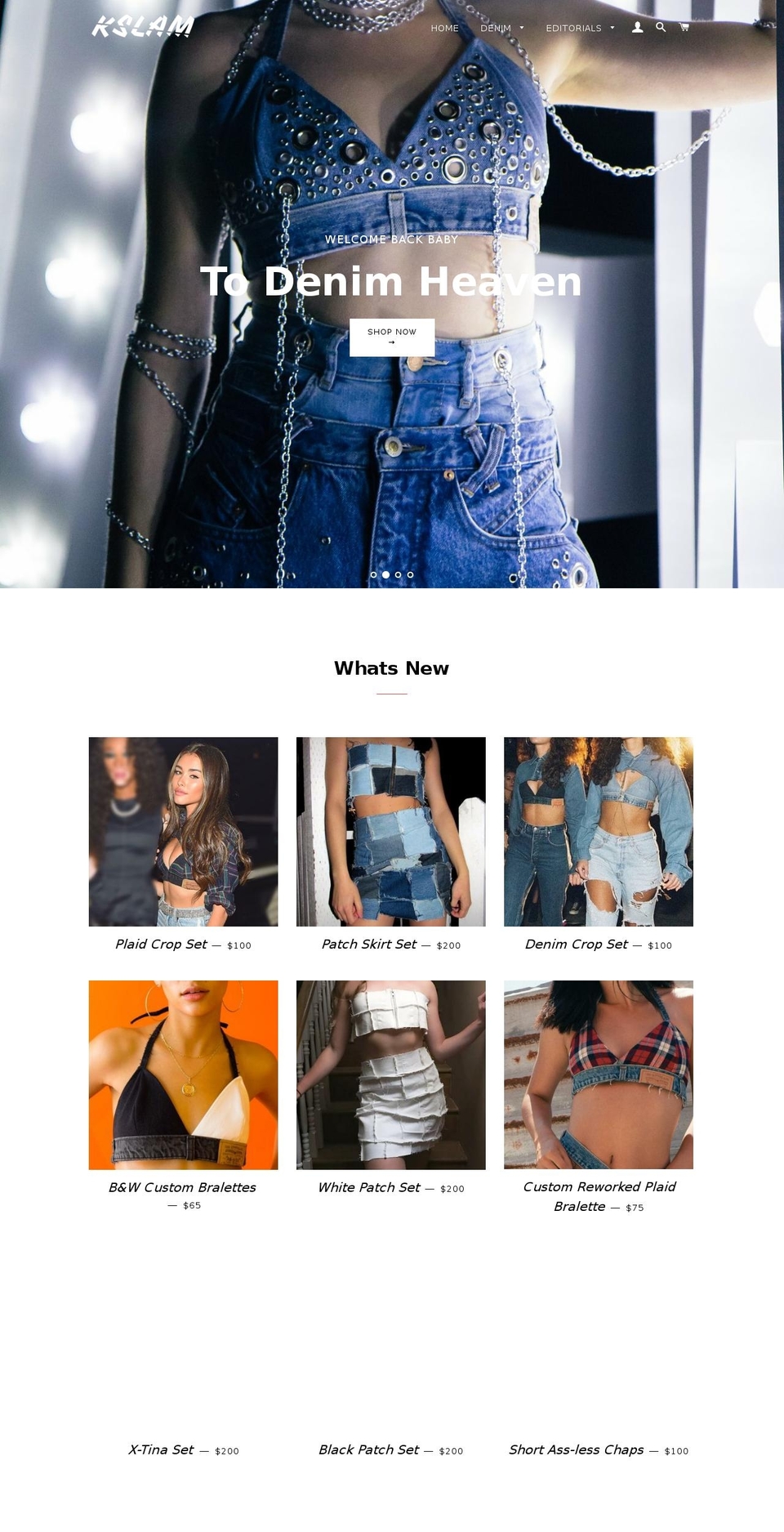 kslamclothing.com — Shopify storefront screenshot