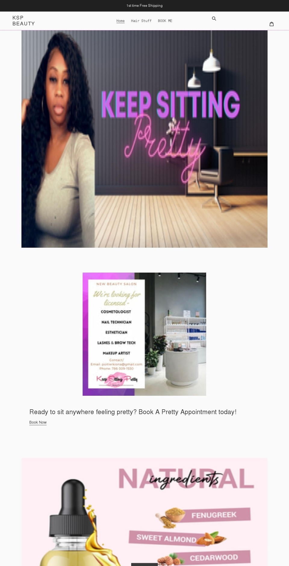 ksp-beauty.com shopify website screenshot