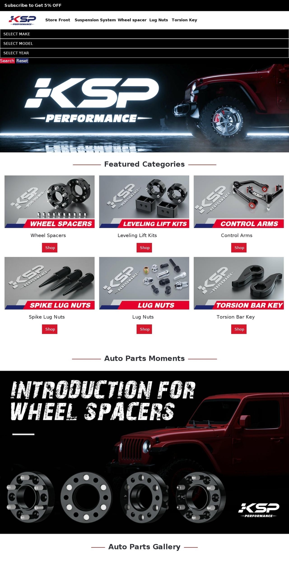 kspmotor.com shopify website screenshot