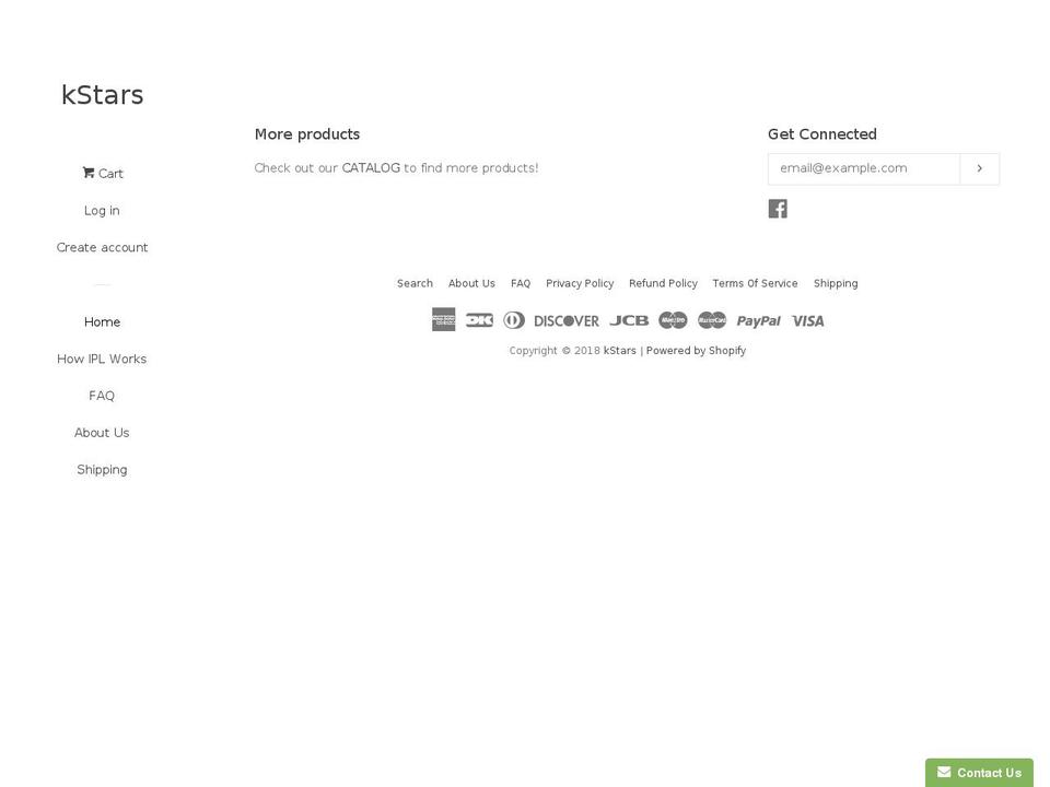 kstars.eu shopify website screenshot