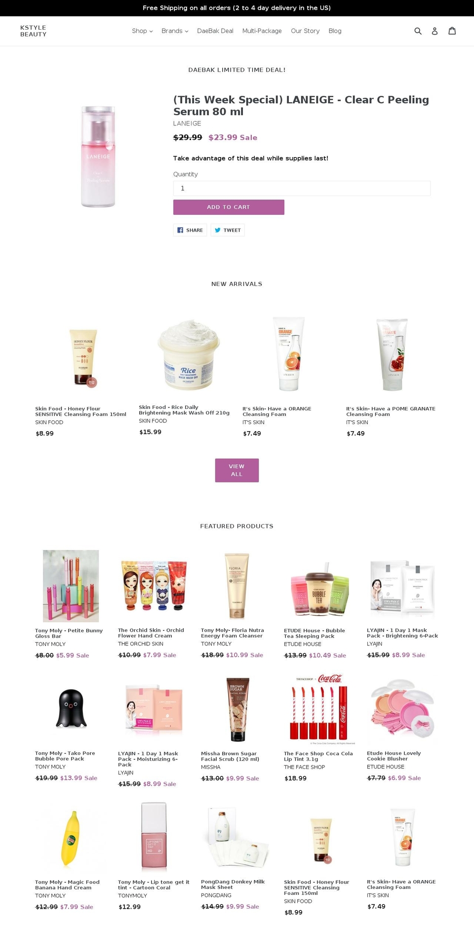 kstylebeauty.com shopify website screenshot