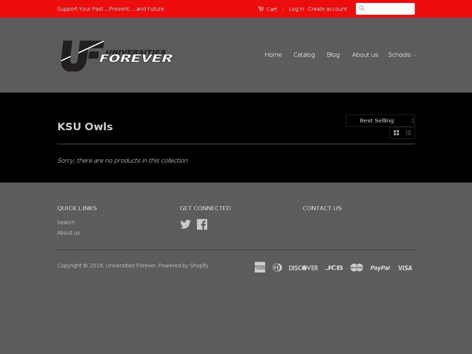ksuowlsforever.com — Shopify storefront screenshot
