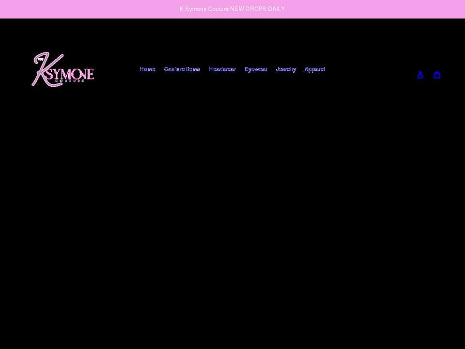 ksymonecouture.com shopify website screenshot