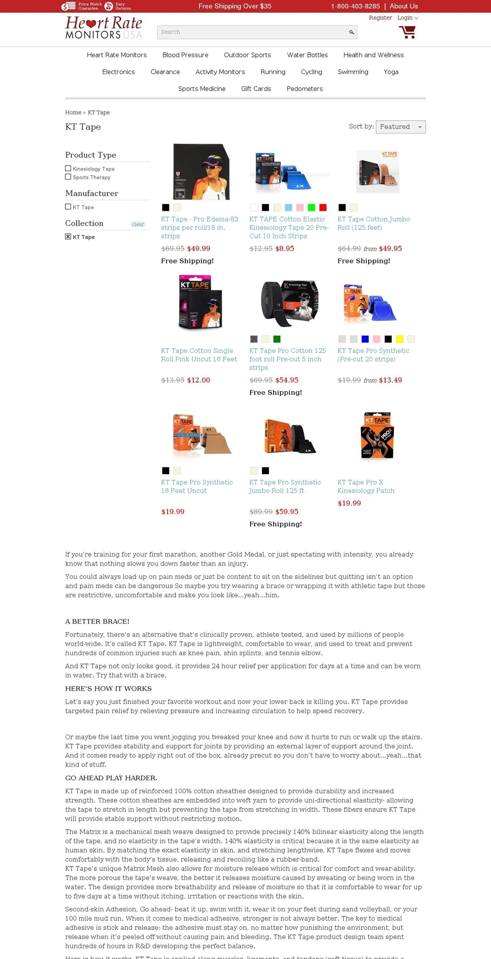 HeartRate - Emarsys Complete Shopify theme site example kt-tapes.com