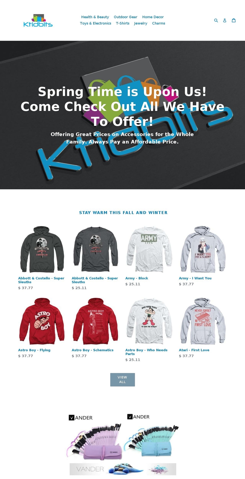ktidbits.com — Shopify storefront screenshot
