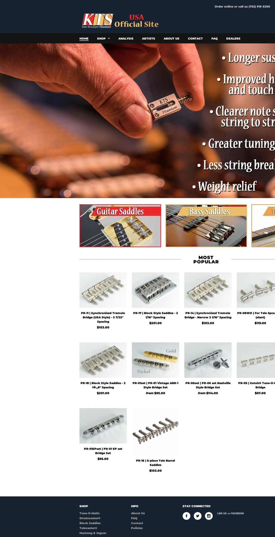 ktsamerica.com — Shopify storefront screenshot