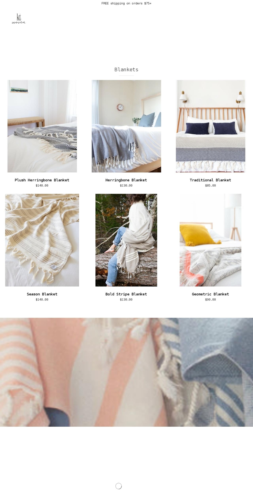 ktwoven.com shopify website screenshot