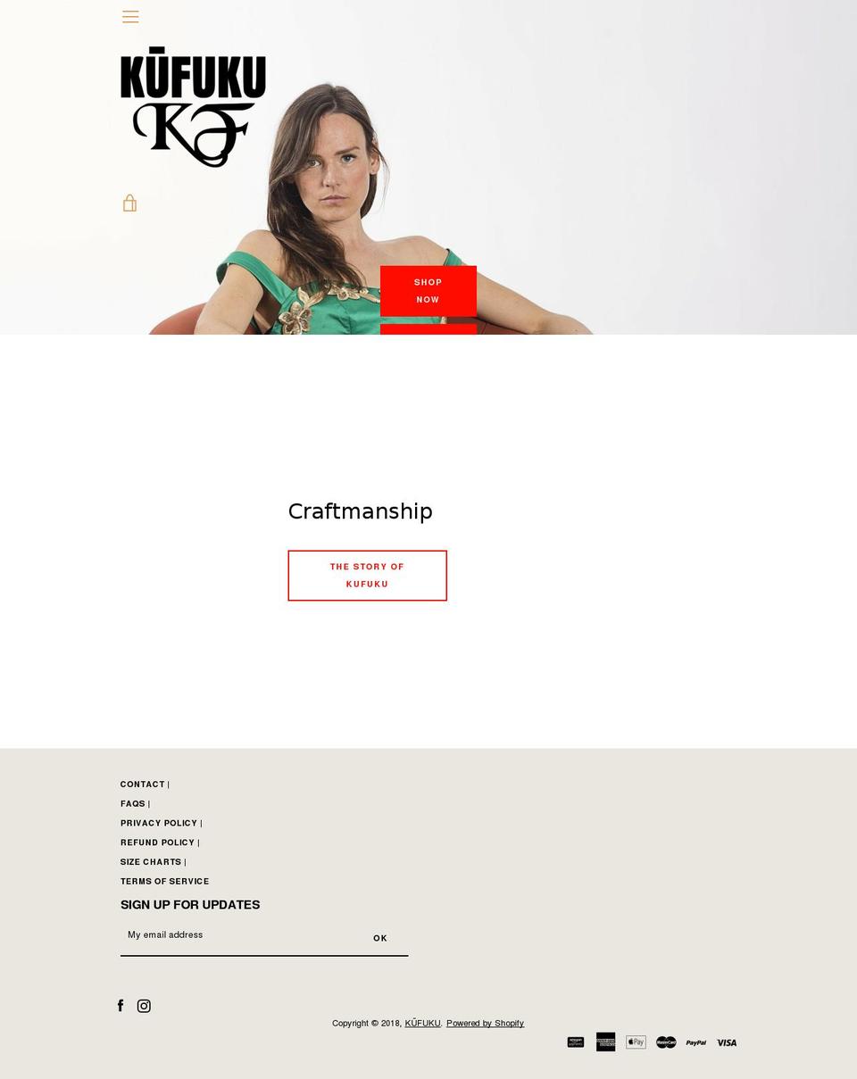 ku-fuku.com — Shopify storefront screenshot